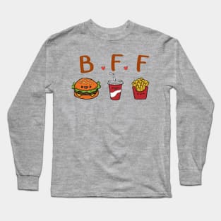 bff burger fries juice Long Sleeve T-Shirt